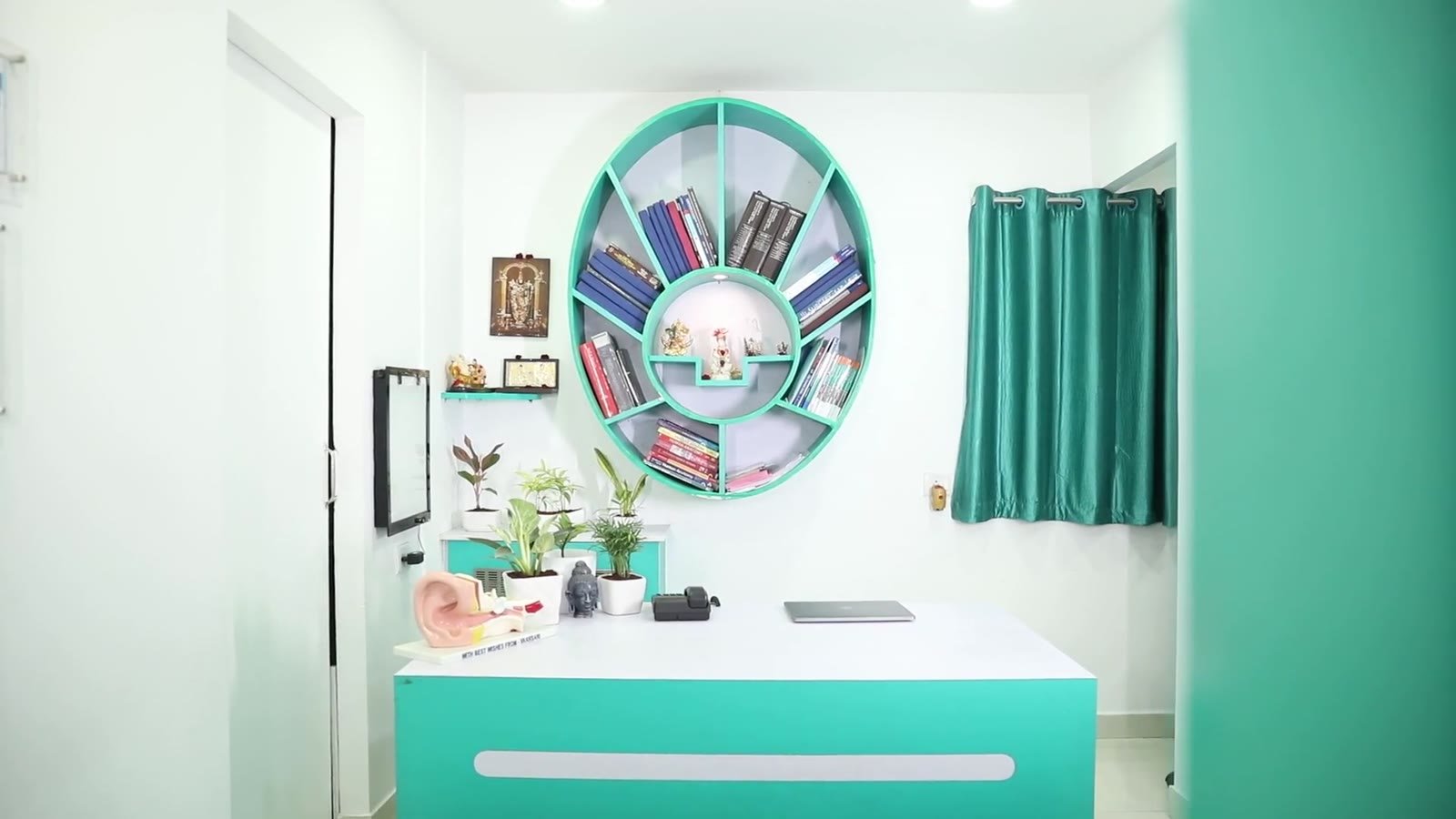Doctor's consultation room at Dr. Udaya's ENT Wellness Centre