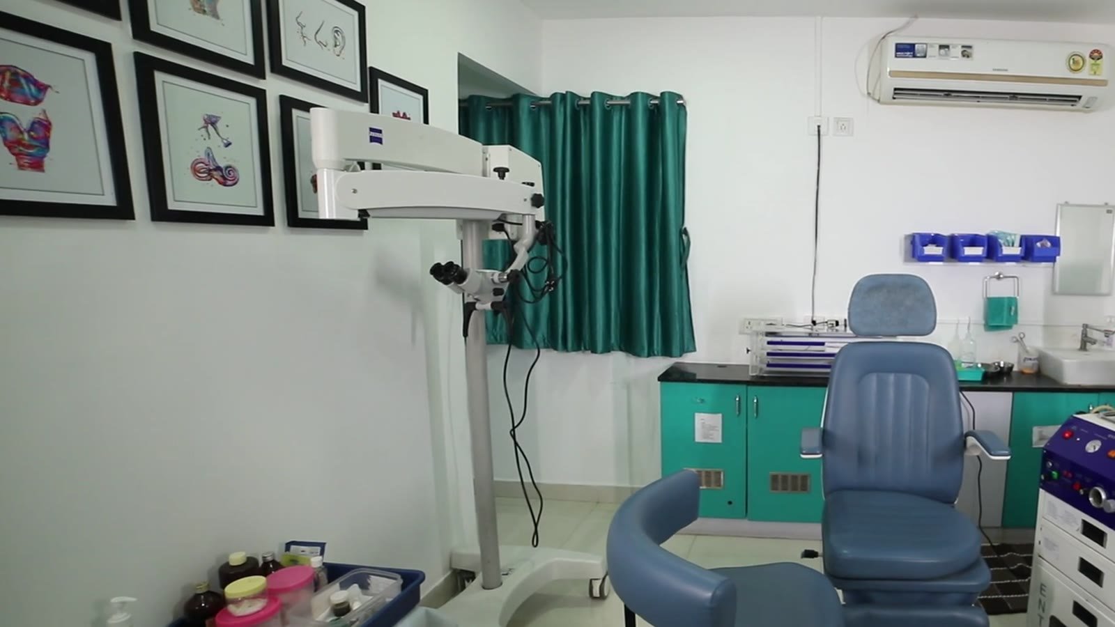 ENT treatment unit and patient chair
